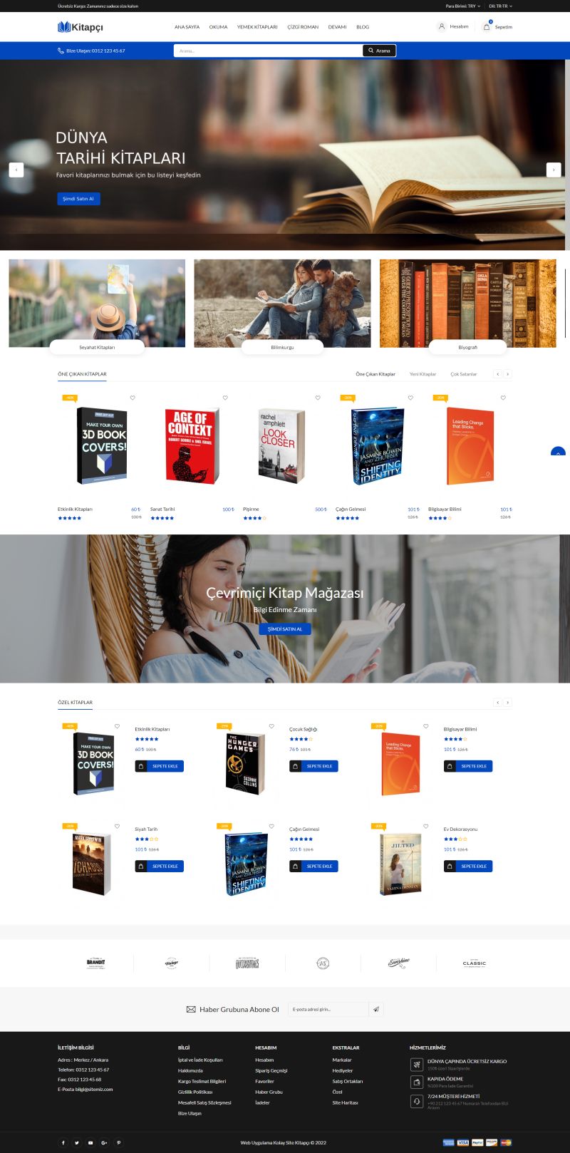Kitap Satış Sitesi 01